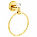 Mestre Indica Полотенцедержатель-кольцо 16.5 см с кристаллами Swarovski , золото