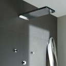 Zucchetti Soft душ верхний 576x240 мм, крепление из стены, нерж. сталь полированная